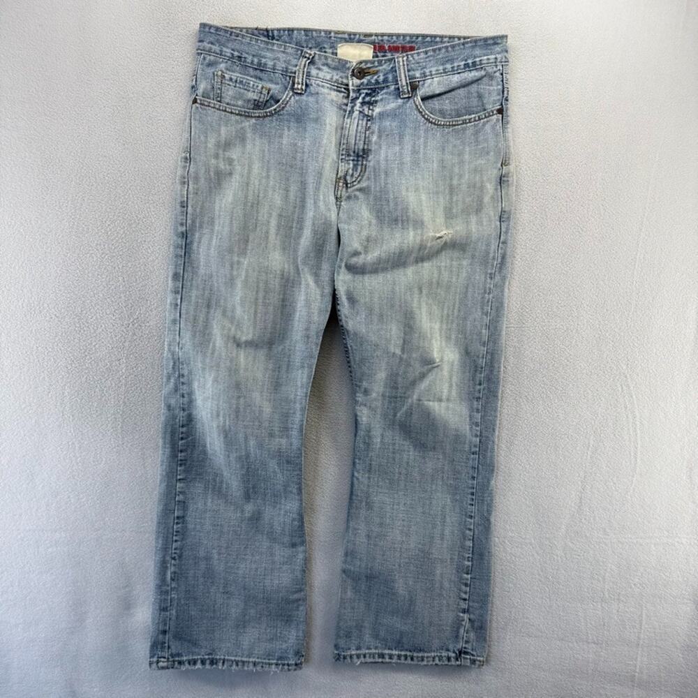 Vintage Urban Pipeline Jeans Mens 34x30 Fit 36x29 Denim Light Relaxed Baggy y2k